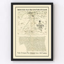 Vintage Map of Hollydale, California 1923
