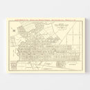 Vintage Map of Palo Alto, California 1924