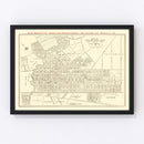 Vintage Map of Palo Alto, California 1924