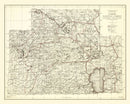 Vintage Map of Tahoe National Forest 1925