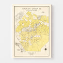 Vintage Map of Rancho Santa Fe, California 1929