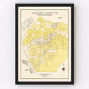 Vintage Map of Rancho Santa Fe, California 1929