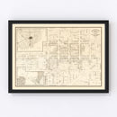 Vintage Map of San Francisco's China Town, California 1929