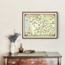 Vintage Map of Beverly Hills, California 1930