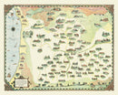 Vintage Map of Beverly Hills, California 1930