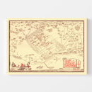 Vintage Map of Santa Barbara, California 1930