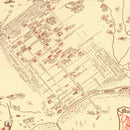 Vintage Map of Santa Barbara, California 1930