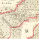 Vintage Map of Fresno County, California 1914