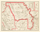 Vintage Map of Yolo County, California 1914