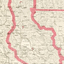 Vintage Map of Lake County, California 1914