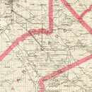 Vintage Map of Stanislaus County, California 1914