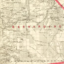Vintage Map of Bernardino County, California 1914