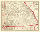 Vintage Map of Bernardino County, California 1914