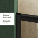 Single Sliding Shower Door, Thick Clear Tempered Glass Shower Door With Stainless Steel Handle by HouseOfZazla