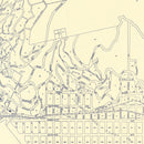 Vintage Map of Sausalito, California 1920