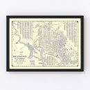 Vintage Map of Richmond, California 1920