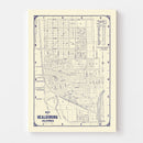 Vintage Map of Healdsburg, California 1920