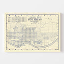 Vintage Map of Paso Robles, California 1920