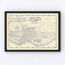 Vintage Map of Paso Robles, California 1920
