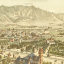 Vintage Map of Padadena, California 1892