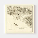 Vintage Map of Santa Monica, California 1892