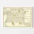 Vintage Map of Sacramento, California 1892