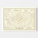 Vintage Map of Pasadena, California 1893