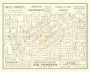 Vintage Map of Pasadena, California 1893