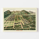 Vintage Map of Haight-Ashbury District, California 1893