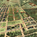 Vintage Map of Haight-Ashbury District, California 1893