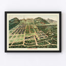 Vintage Map of Haight-Ashbury District, California 1893