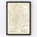 Vintage Map of Pasadena, California 1902