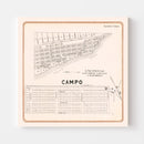 Vintage Map of Encinitas, California 1912