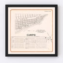 Vintage Map of Encinitas, California 1912