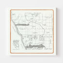 Vintage Map of Carlsbad, California 1912