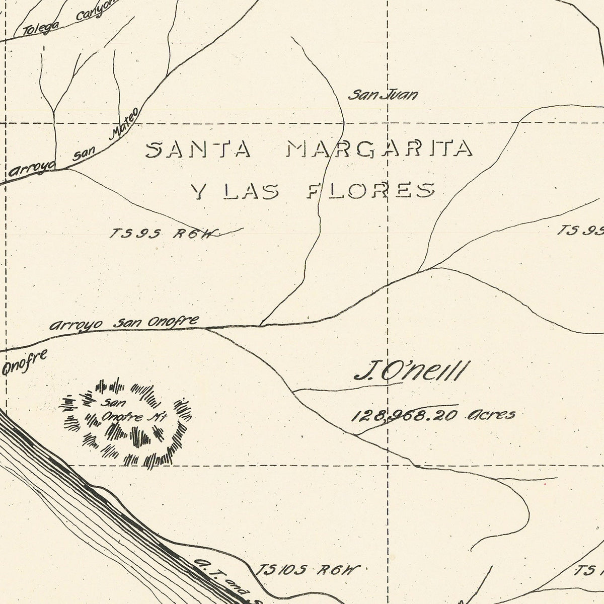 Vintage Map of Camp Pendleton, 1912, photo 2 of 5