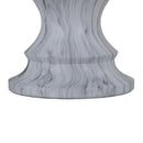 Geometric Round Outdoor End Table - Marble