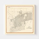 Vintage Map of Escondido, California 1912