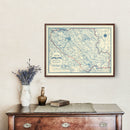 Vintage Map of Santa Clara County, California 1913