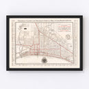 Vintage Map of Long Beach, California 1913