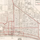 Vintage Map of Long Beach, California 1913