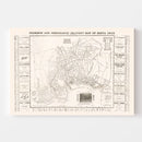 Vintage Map of Santa Cruz, California 1913