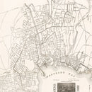 Vintage Map of Santa Cruz, California 1913