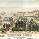 Vintage Map of Santa Cruz, California 1878