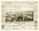 Vintage Map of Santa Cruz, California 1878