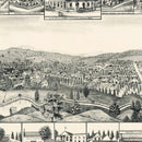 Vintage Map of Sonora, California 1880