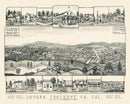 Vintage Map of Sonora, California 1880