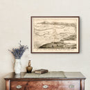 Vintage Map of Redlands, California 1882