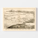 Vintage Map of Redlands, California 1882