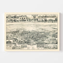 Vintage Map of Santa Rosa, California 1885